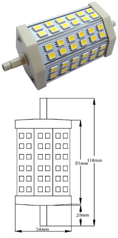 8W LED R7S Replacement Lamp