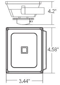 10W LED Flood Light Drawing