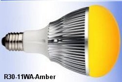 Amber or Red LED Standard base bulb