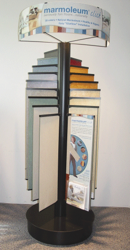 Marmoleum Click Display Stand