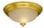 13in Ceiling Dome - Brass / Frosted