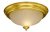 13in Ceiling Dome - Brass / Frosted