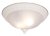 13in Ceiling Dome - White / Frosted