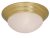 14in Ceiling Dome - Satin Polished Brass / Alabaster