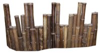 Black Bamboo Border Fence