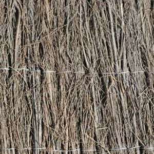 Rolled Pine Brush Fence