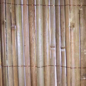 Rolled Split Bamboo Fence