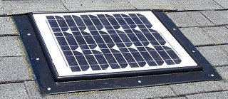 Retrofit Turbine Mount Solar Powered Attic Fan