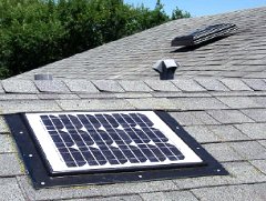 Retrofit Turbine Mount Solar Powered Attic Fan