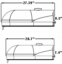 LED Cobra Head Dimensions