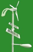 Solar Wind Hybrid Free Standing Street Light