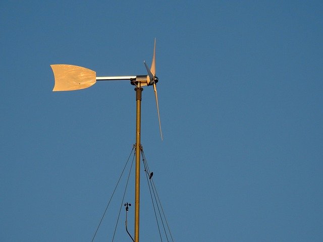 an old-school wind turbine